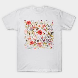 Watercolor floral pattern T-Shirt